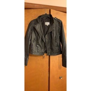 Faux leather jacket